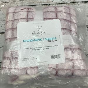 Royal Luxe Reversible Faux‎ Micro-Mink to Sherpa Throw Blanket 50" x 60" Red